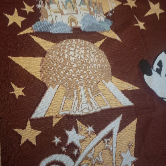 Walt Disney World Mickey Mouse Fringe Throw Blanket WDW - Picture 8 of 12
